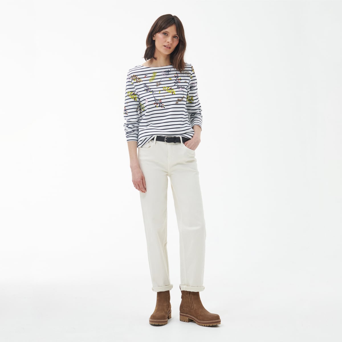 Barbour Women's Hawkins Print Top | Off White Floral