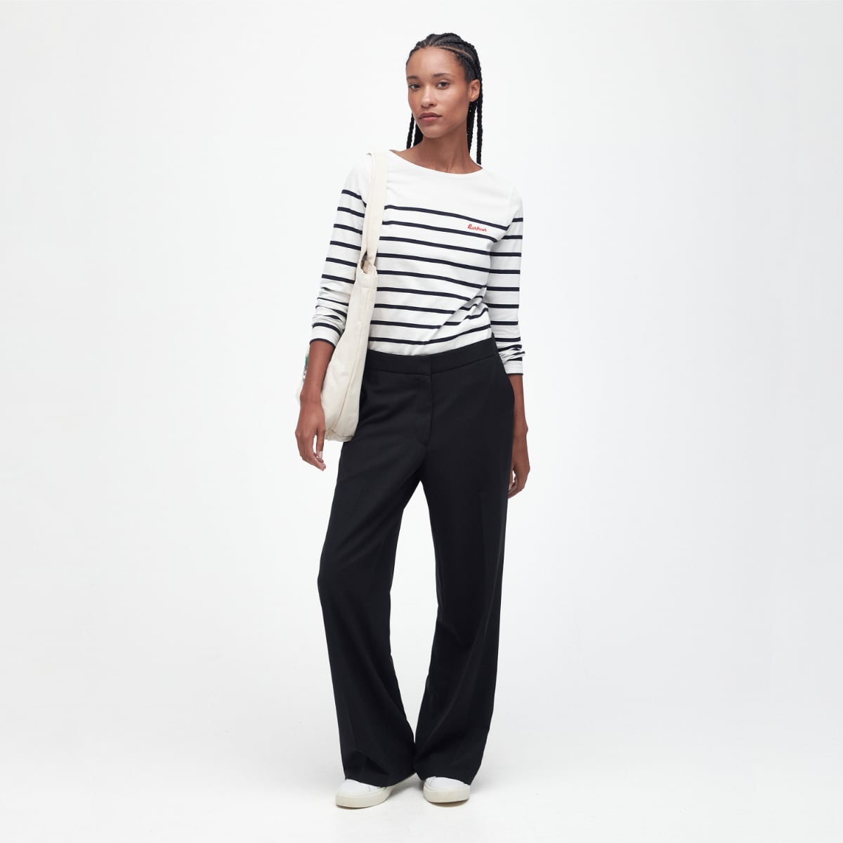 Barbour Women's Bradley Top | Cloud (Navy Stripe)