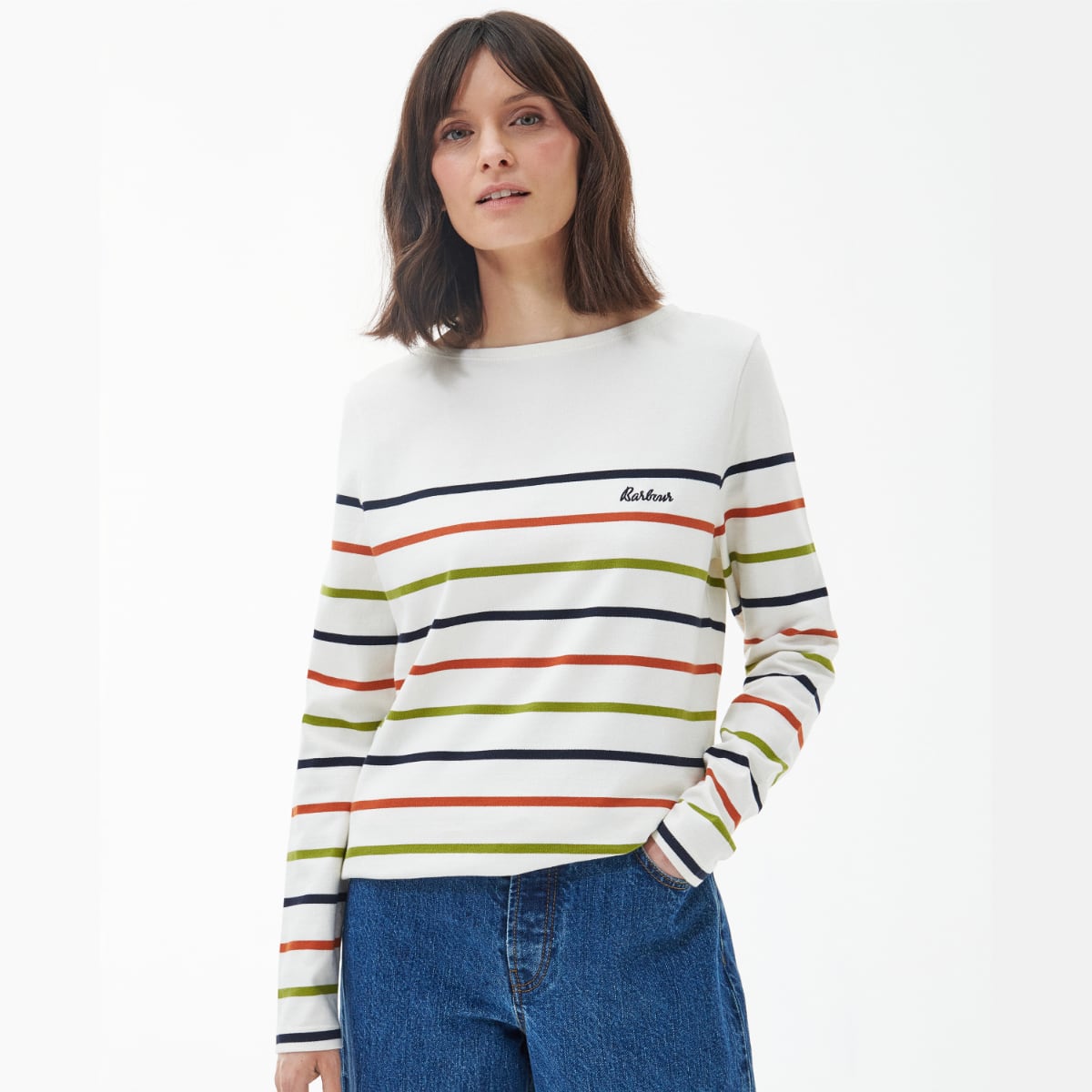 Barbour Hawkins Women's Top | Cloud Stripe