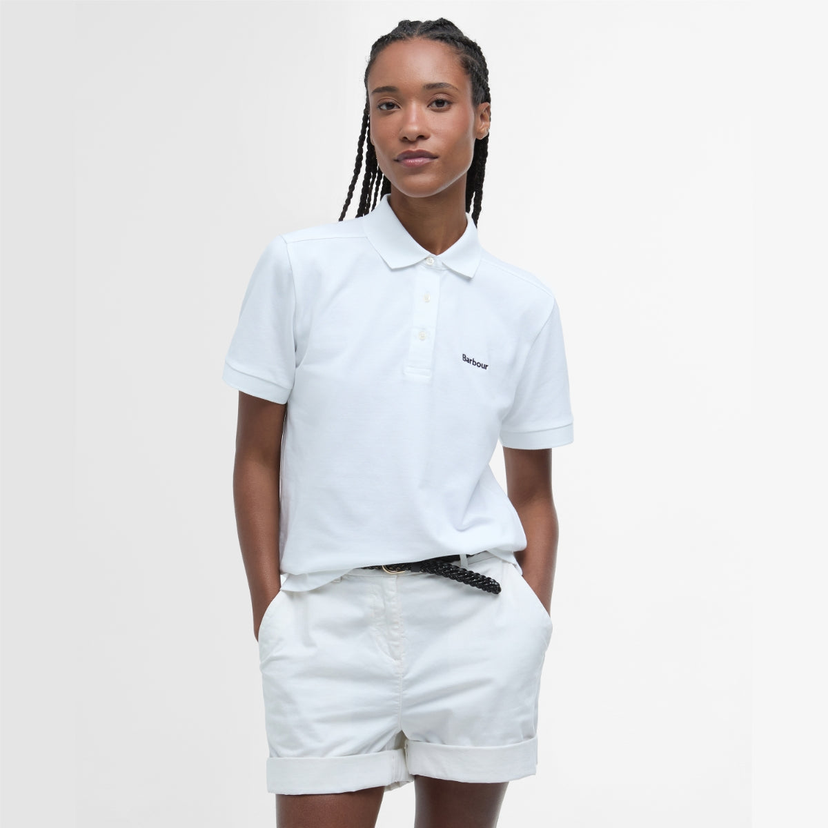 Barbour Bowford Polo Shirt Women's White