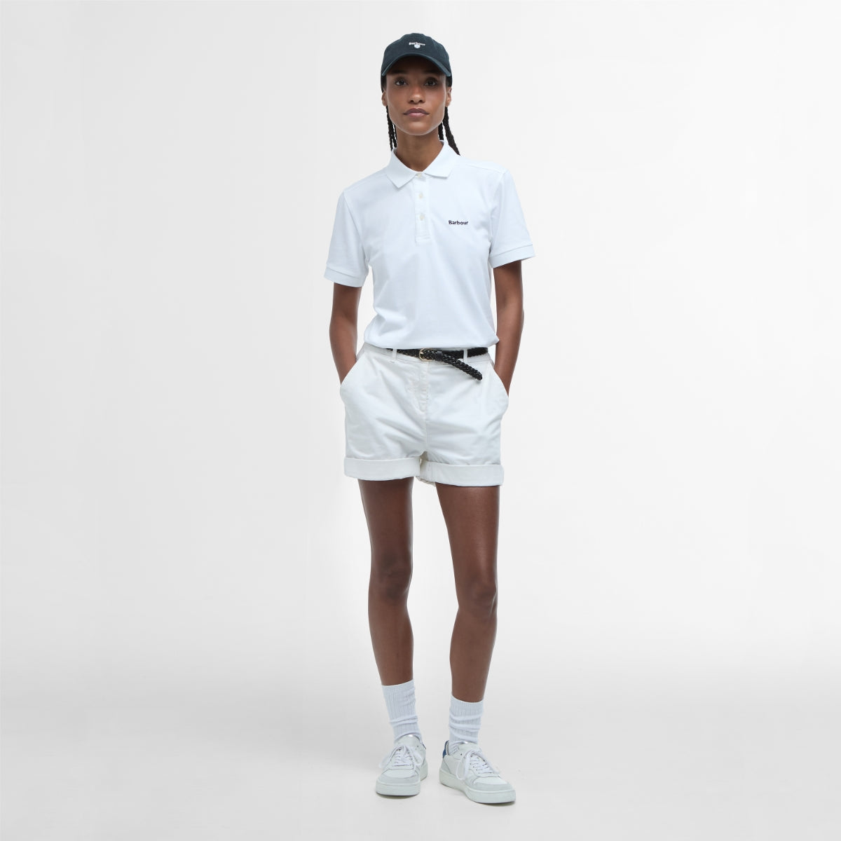 Barbour Bowford Polo Shirt Women's | White