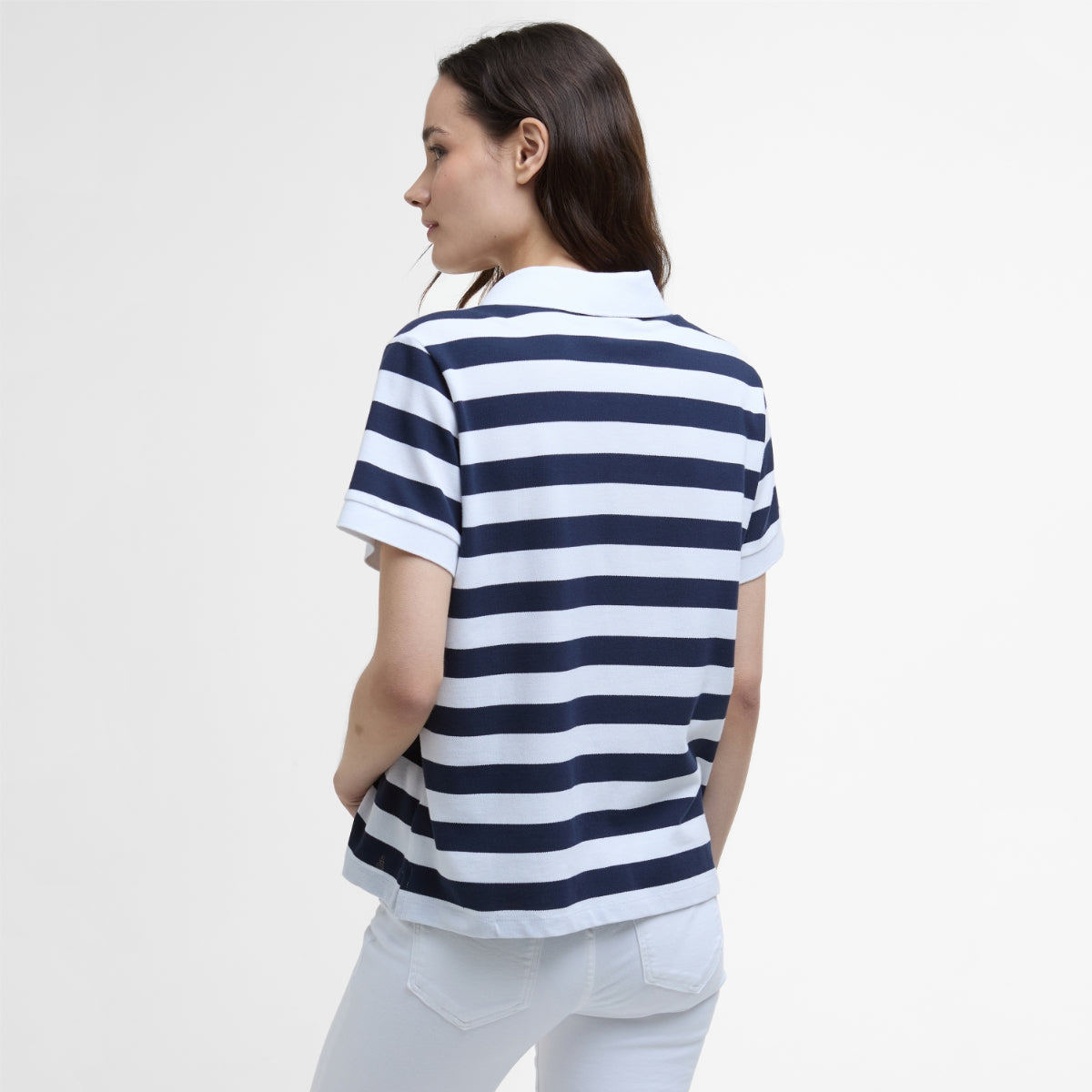 Barbour Ashbourne Polo Shirt Women's | Navy Stripe