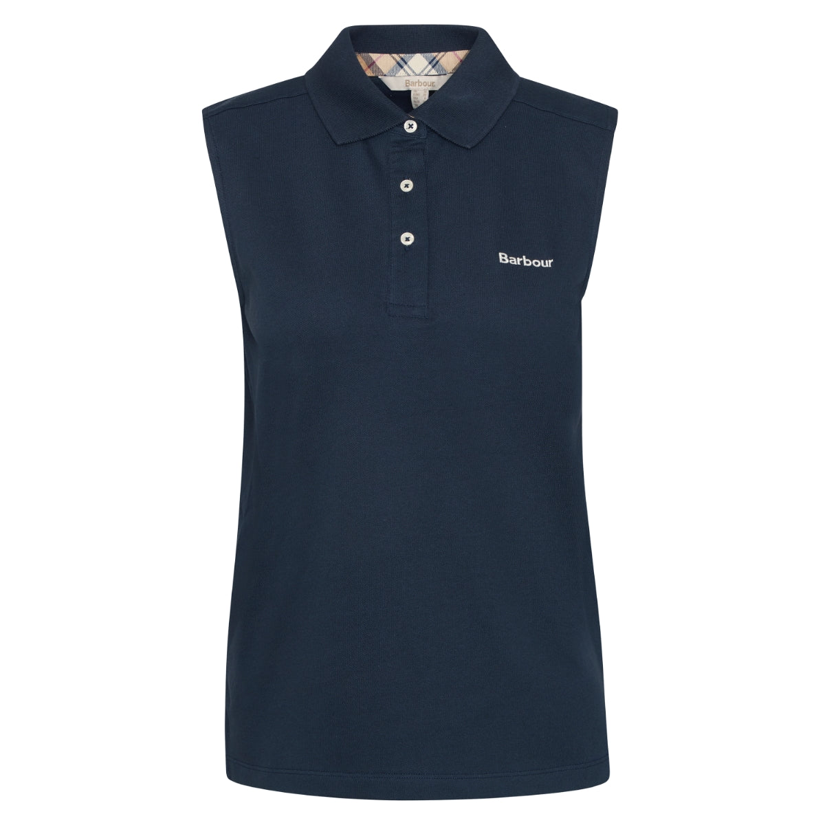 Barbour Bowford SLEEVELESS Polo Shirt Women's | Navy
