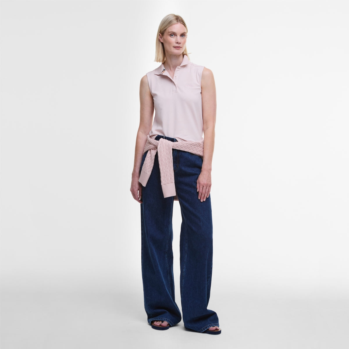 Barbour Bowford SLEEVELESS Polo Shirt Women's | Primrose Pink