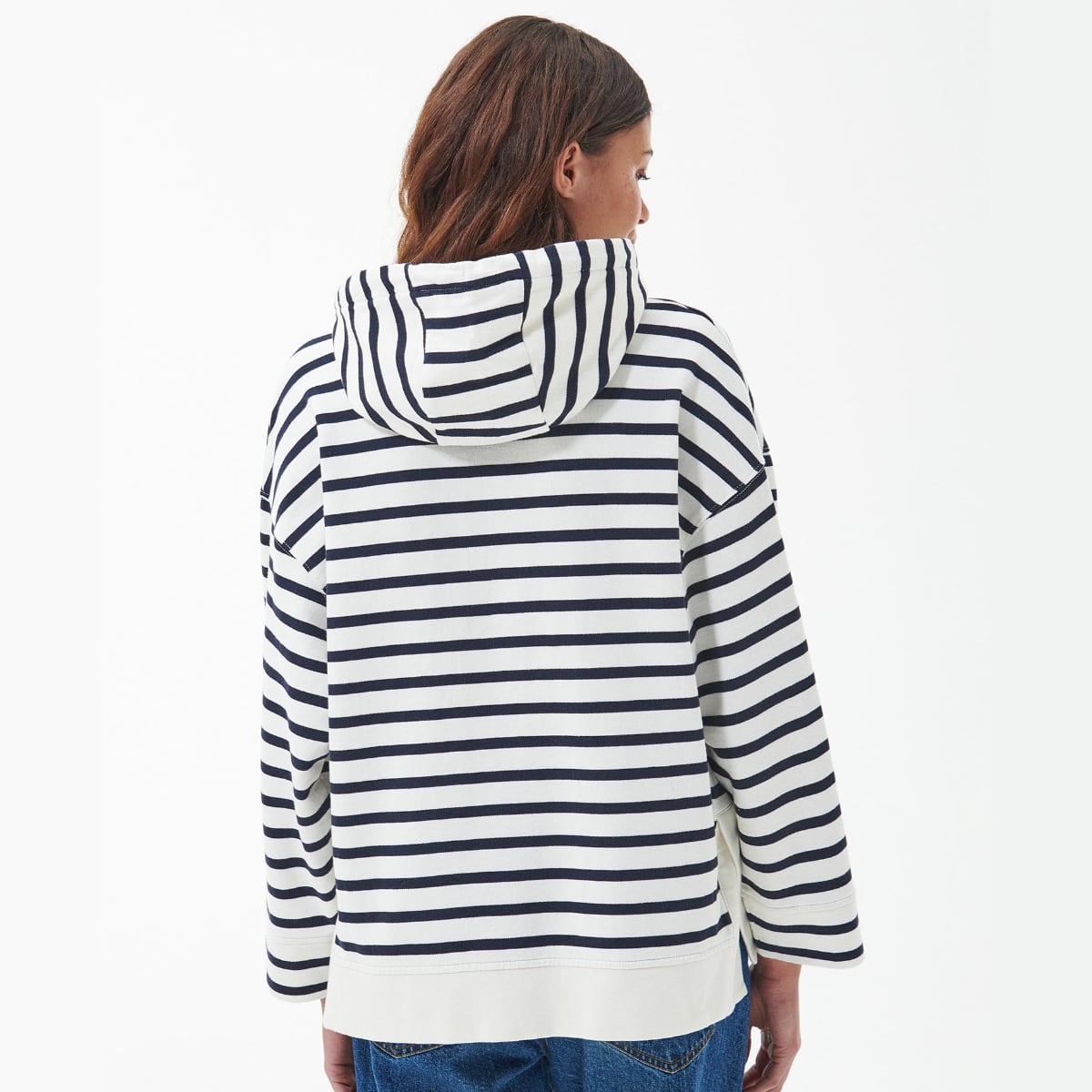 Barbour Thistle Women's Hoodie | Navy Stripe