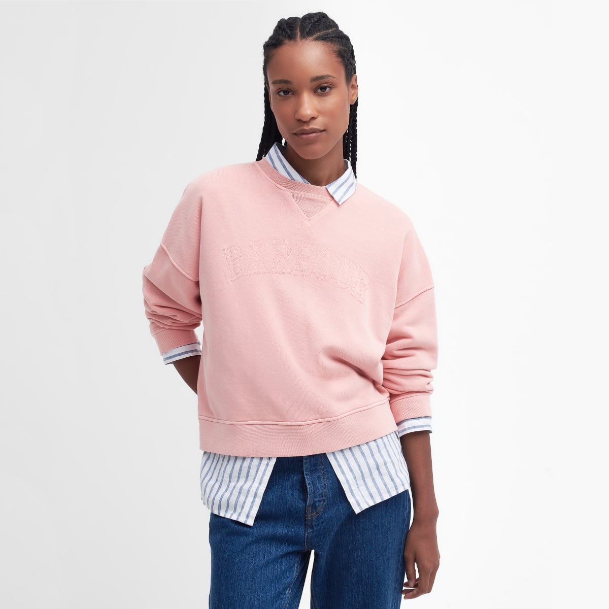Barbour Sandgate Sweatshirt Women's | Shell Pink