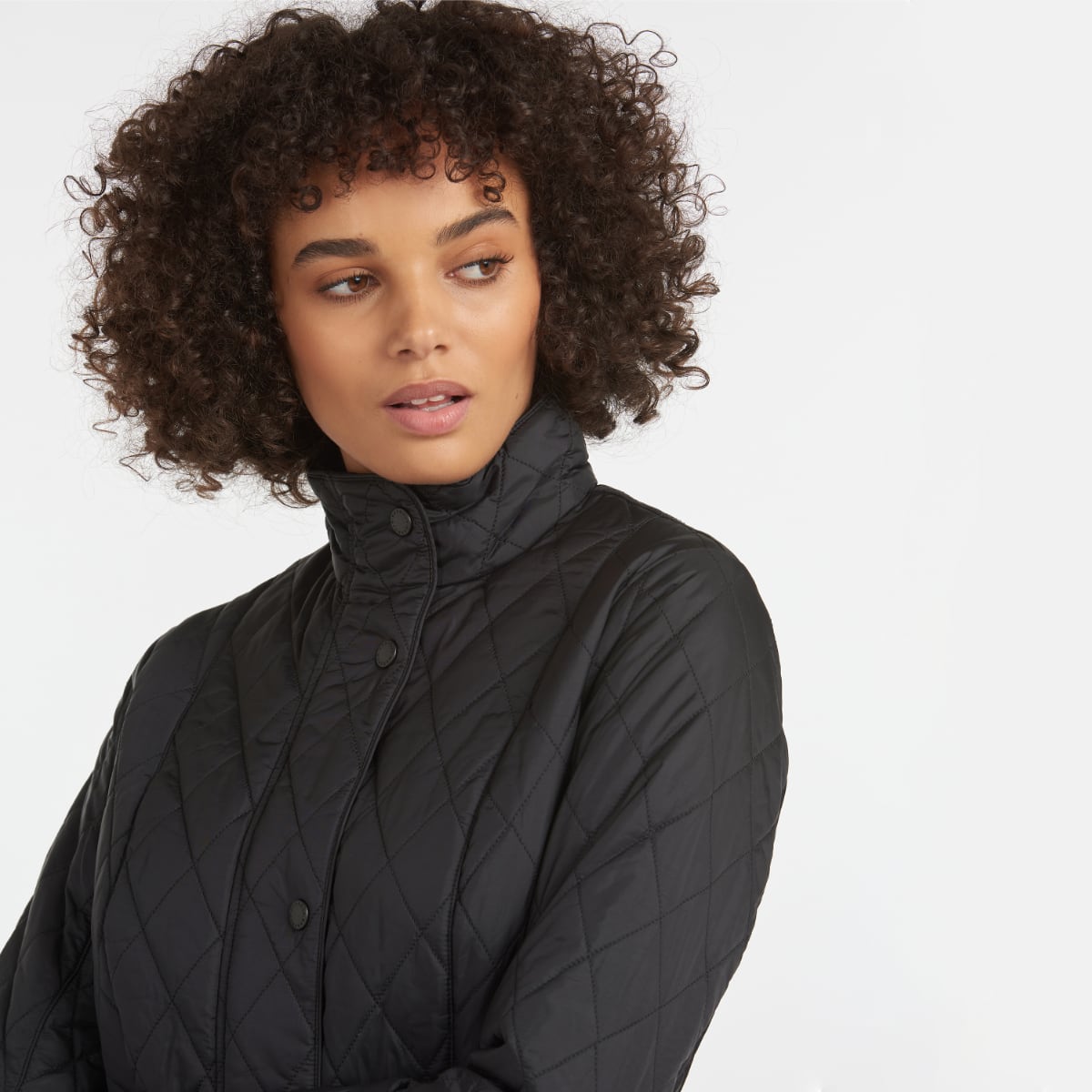 Barbour Flyweight Cavalry Women's Quilted Jacket | Black