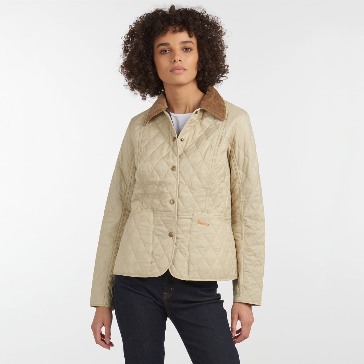 Barbour Summer Liddesdale Women's Quilted Jacket – Pearl/Navy