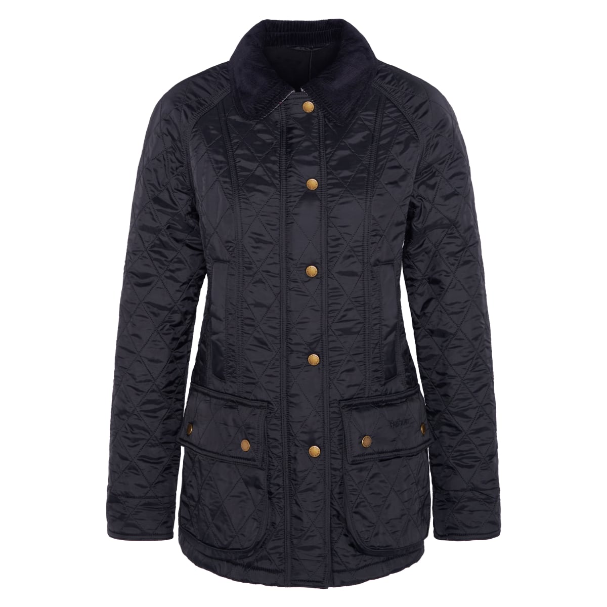 Flat view Barbour Beadnell Polarquilt Black