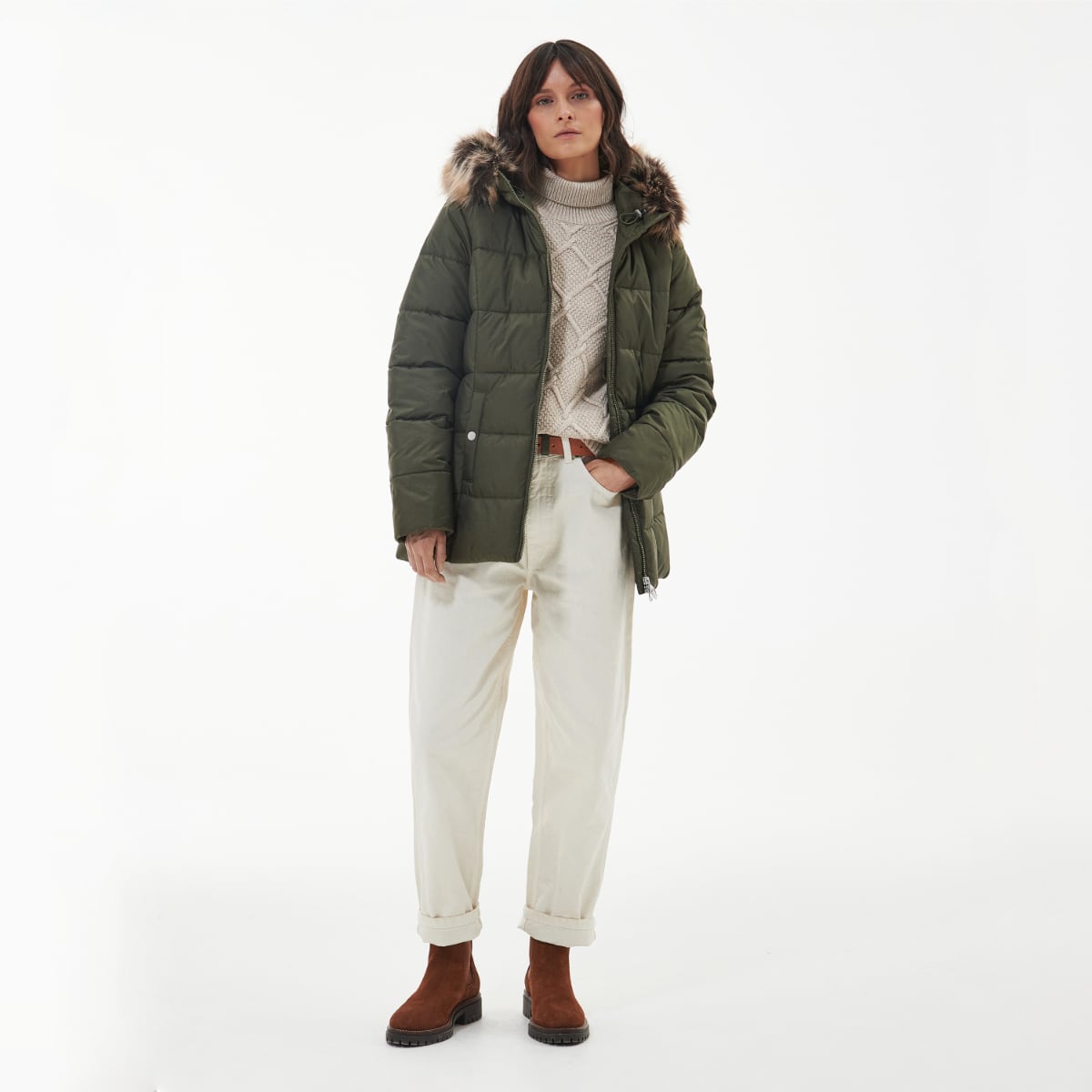 Barbour Midhurst Women's Quilted Jacket | Deep Olive