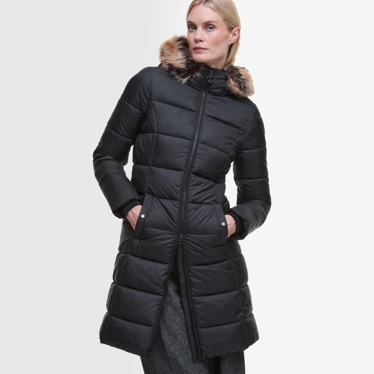 Barbour Rosoman Women's Quilted Jacket Black - Main Image