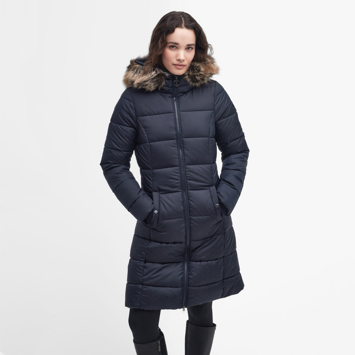 Barbour Rosoman Women's Quilted Jacket Dk Navy
