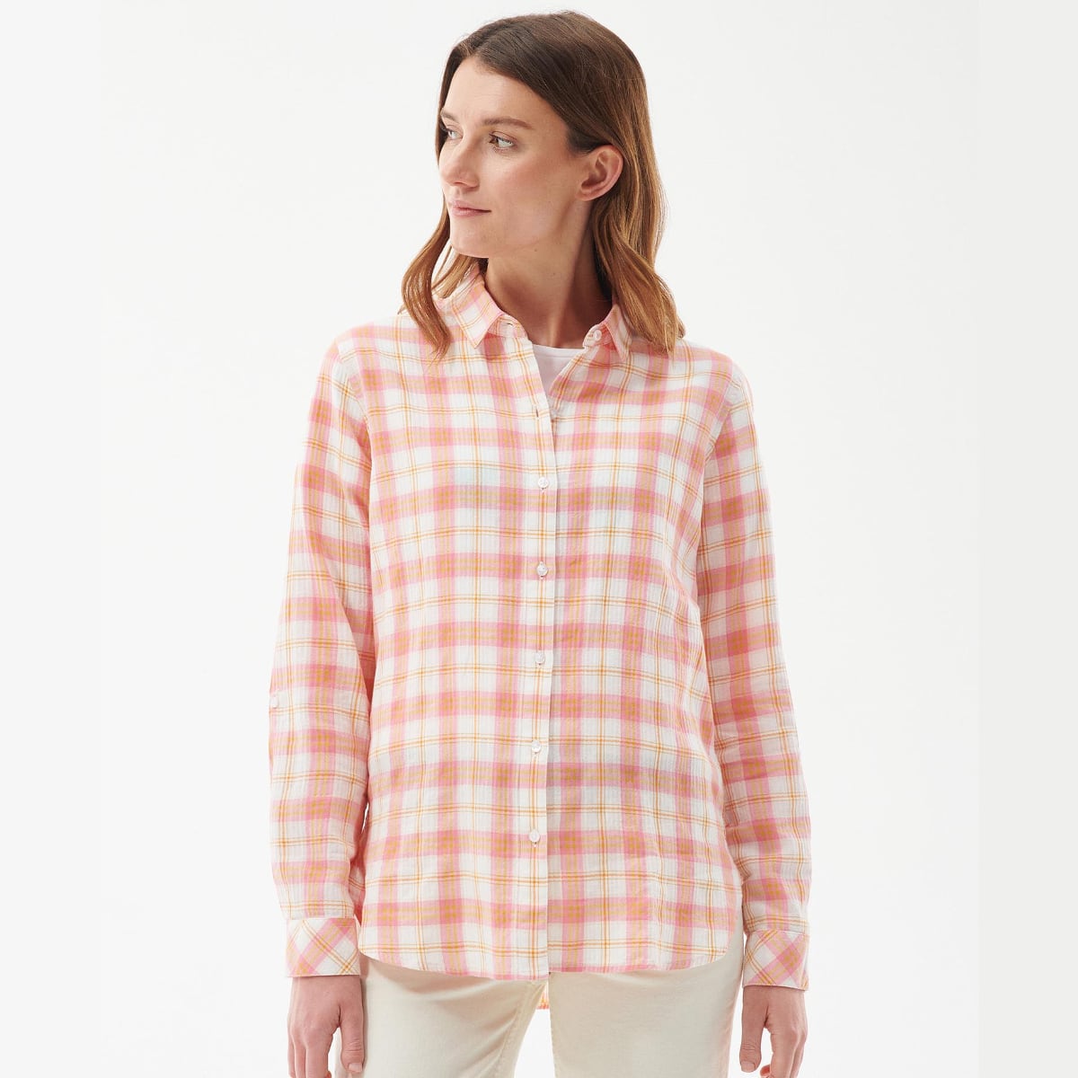 Barbour Shoreline Women's Shirt | Hibiscus Check