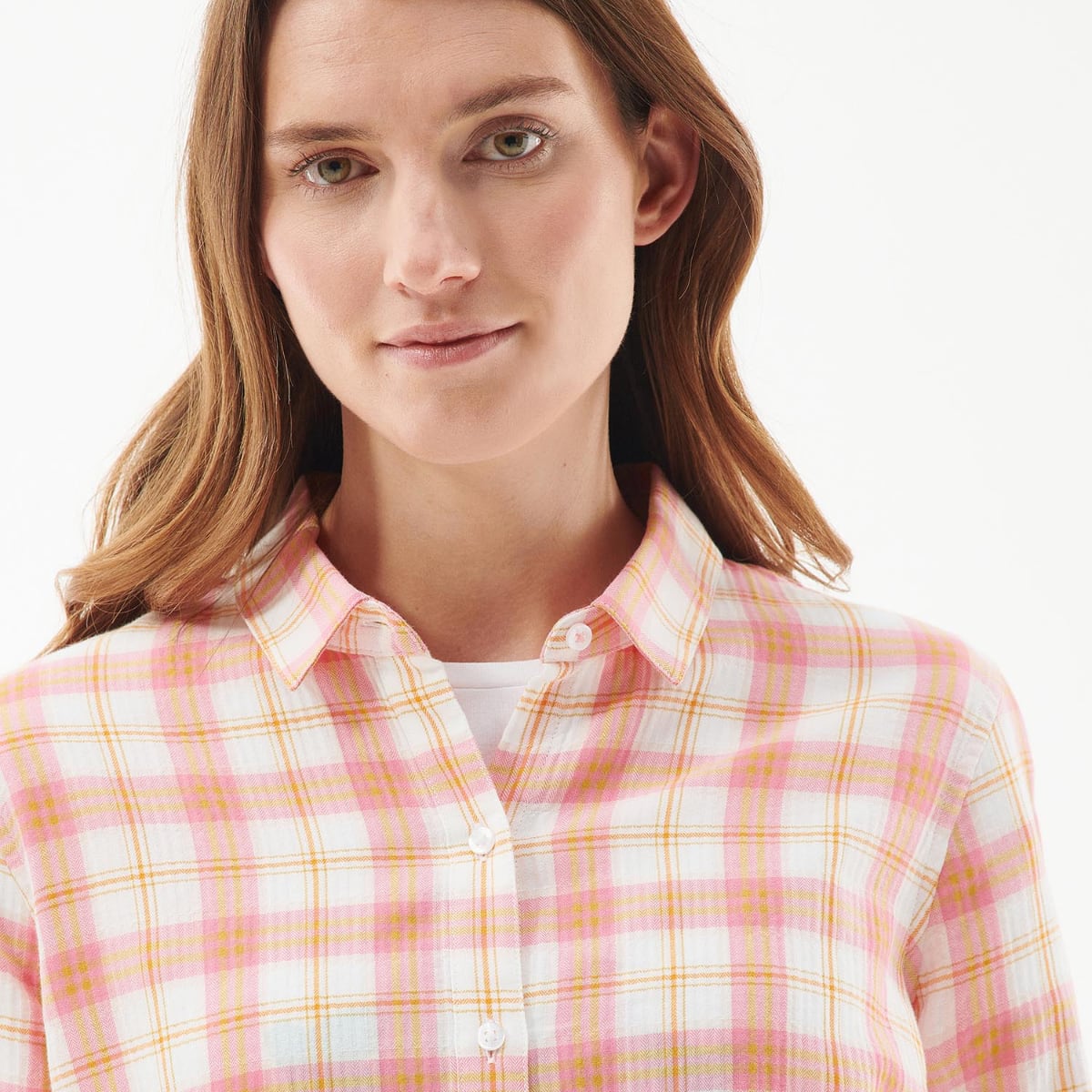 Barbour Shoreline Women's Shirt | Hibiscus Check