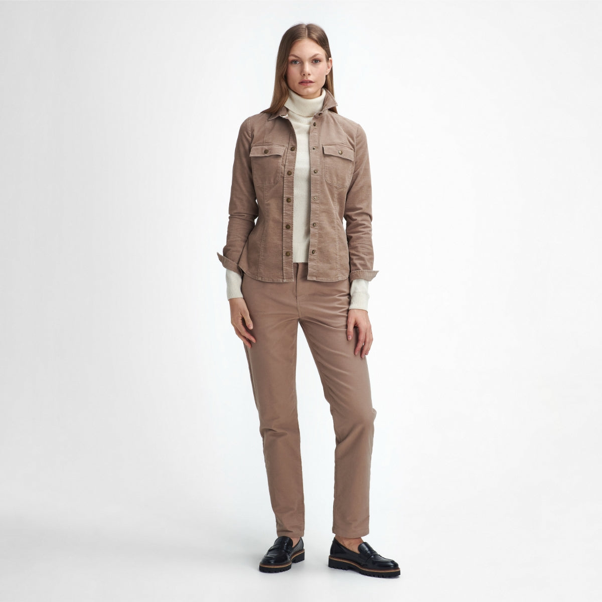 Barbour Willows Cord Women's Shirt | Sand Dune