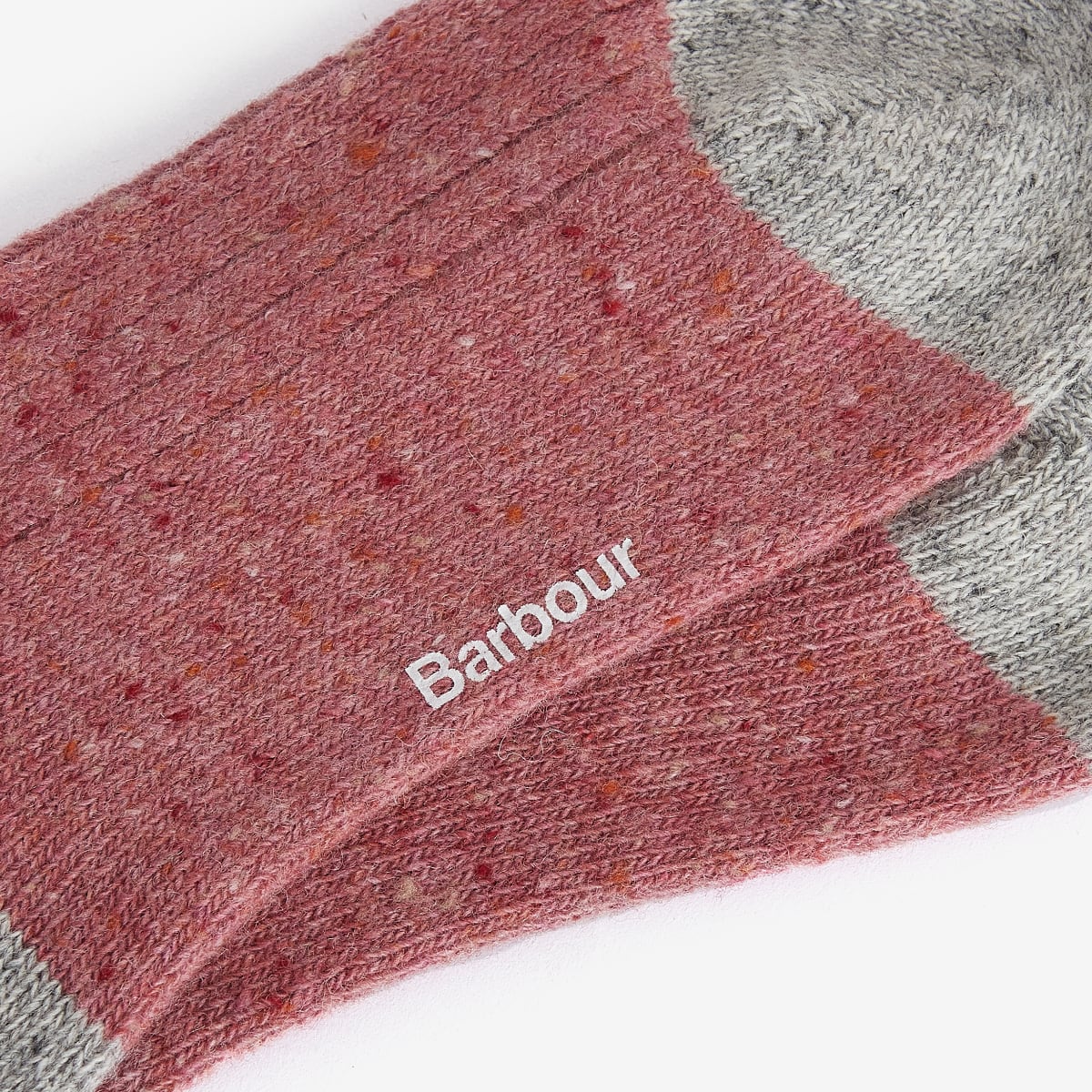 Barbour Houghton Women's Sock | Pink (Light Grey trim)