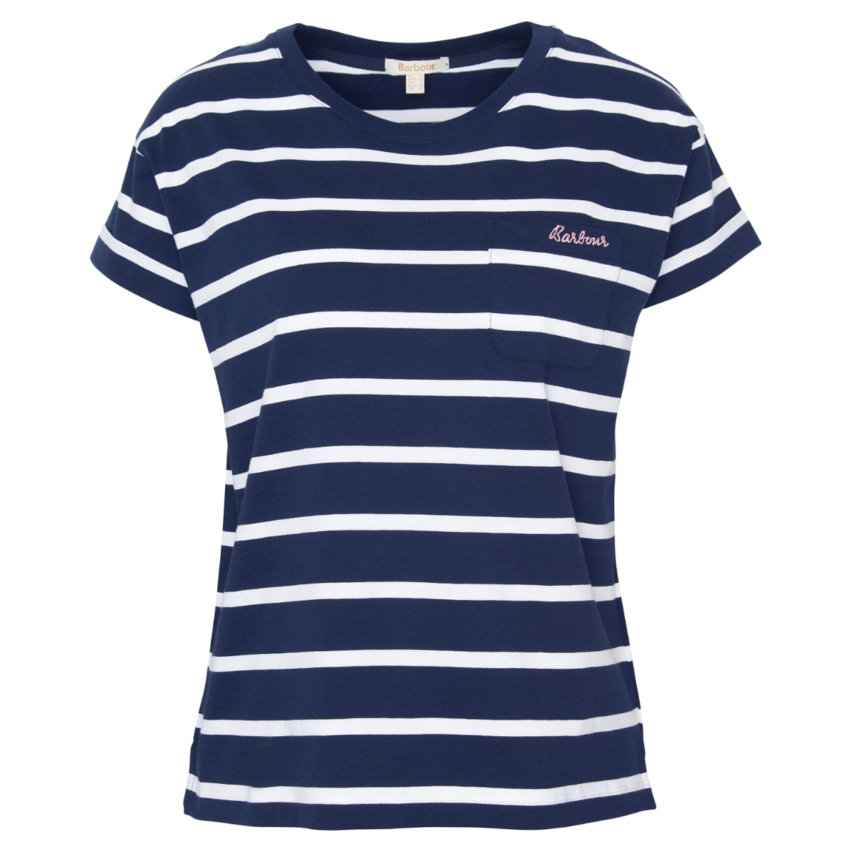 Barbour Otterburn Stripe Women's Tee | Navy-White (SS24)