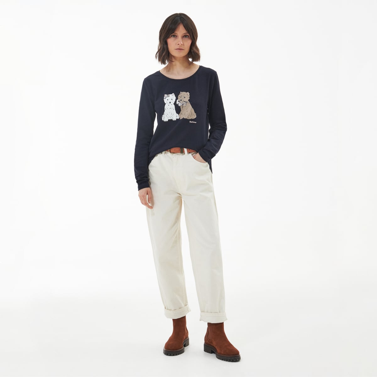 Barbour Lossie Women's L/S Tee | Navy