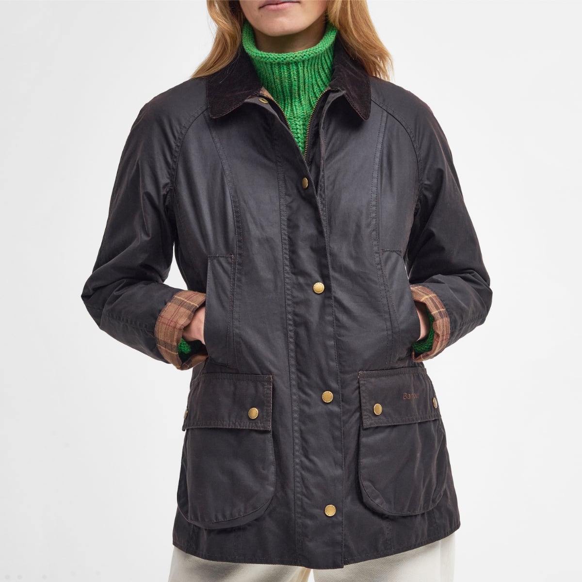 Barbour Beadnell Rustic on model