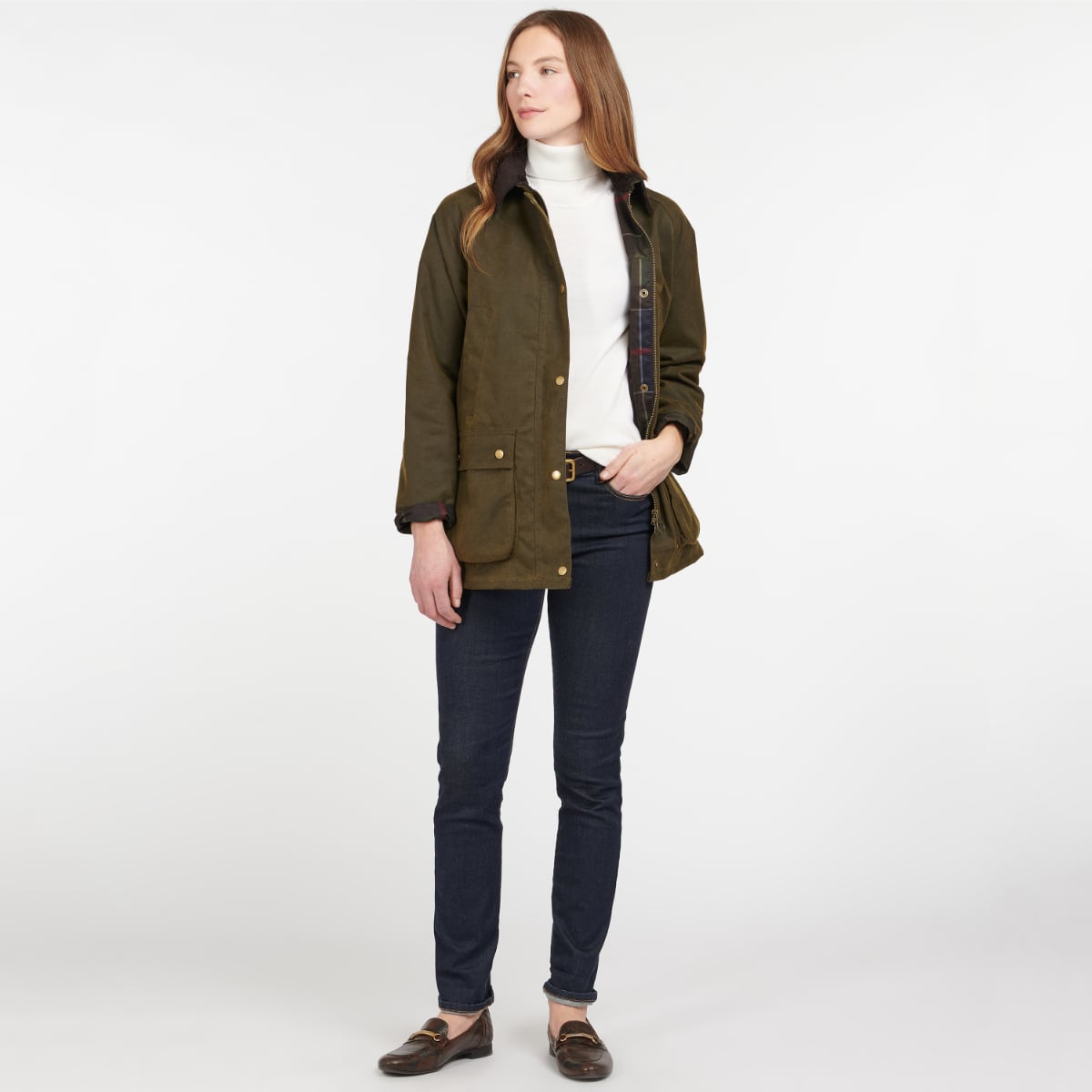 Barbour Acorn Women's Waxed Jacket | Olive