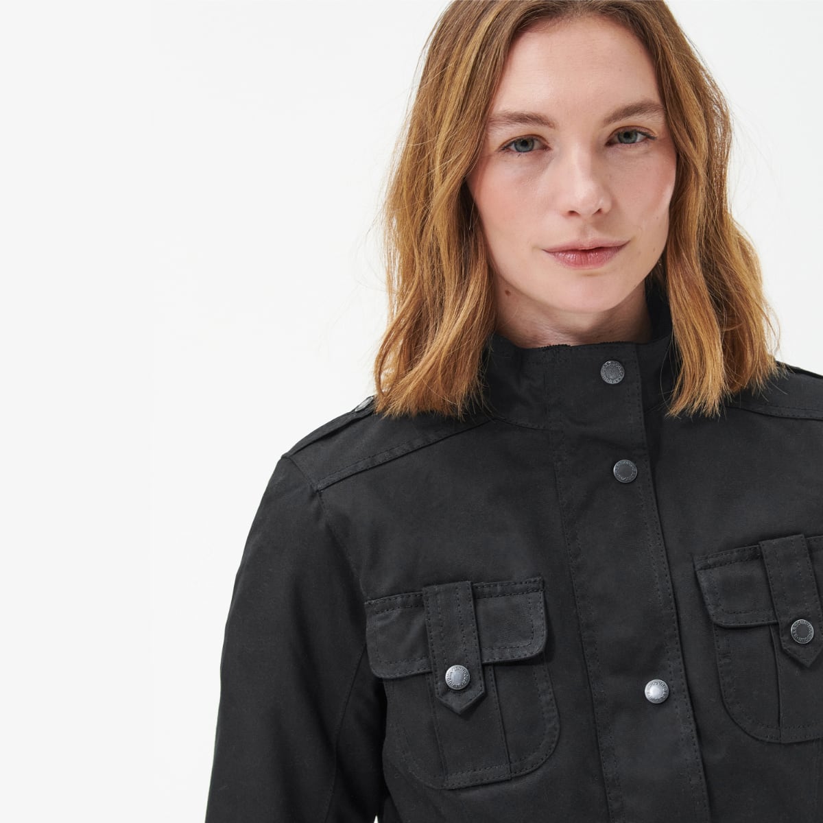 Barbour Winter Defence Women's Waxed Jacket | Black