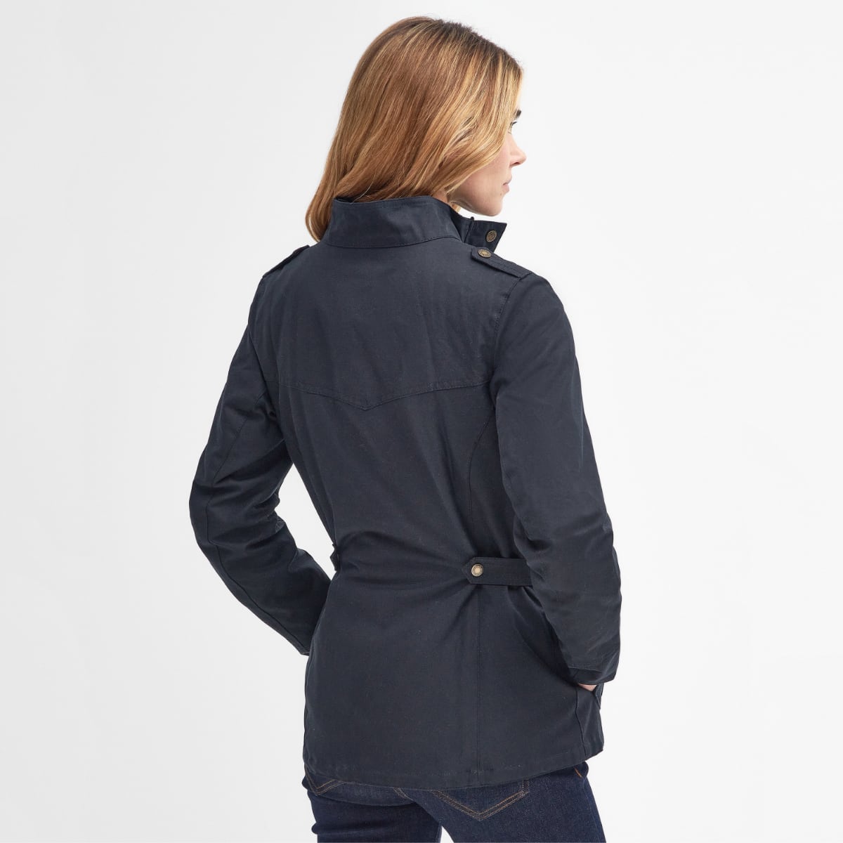 Barbour Winter Defence Women's Waxed Jacket | Navy