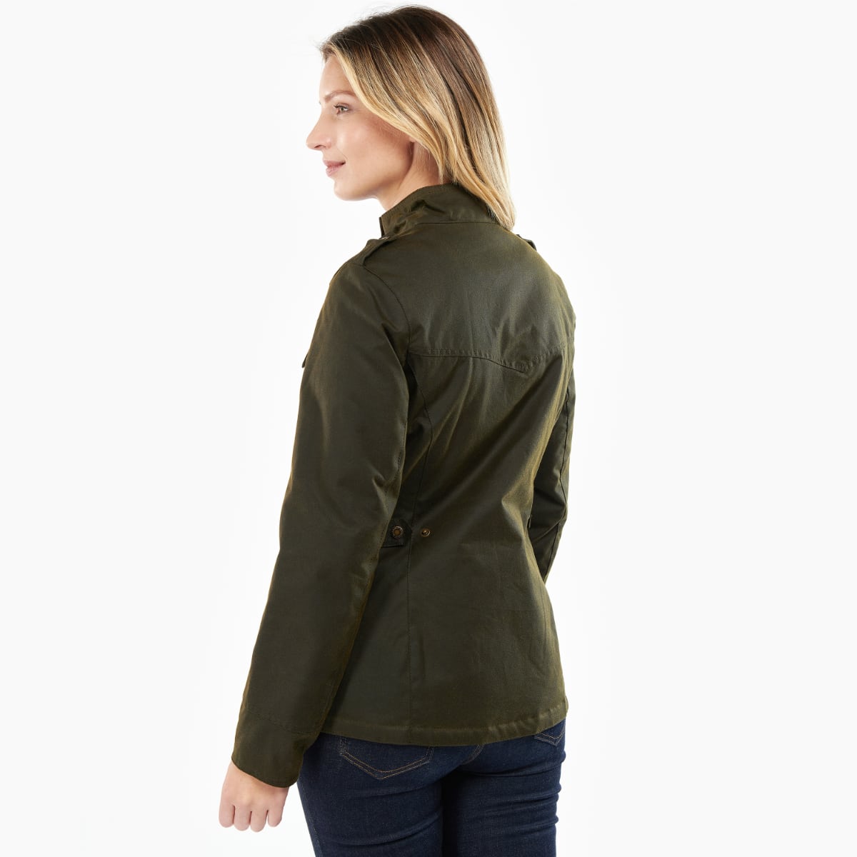 Barbour Winter Defence Women's Waxed Jacket | Olive