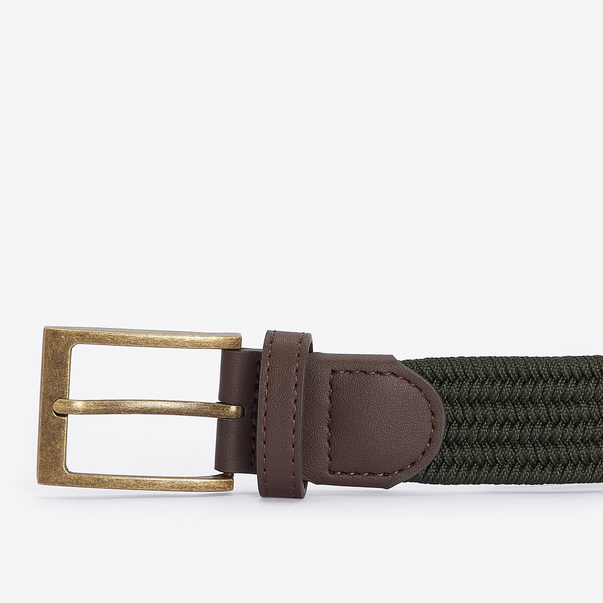 Barbour Nevis Webbing Belt | Dark Olive
