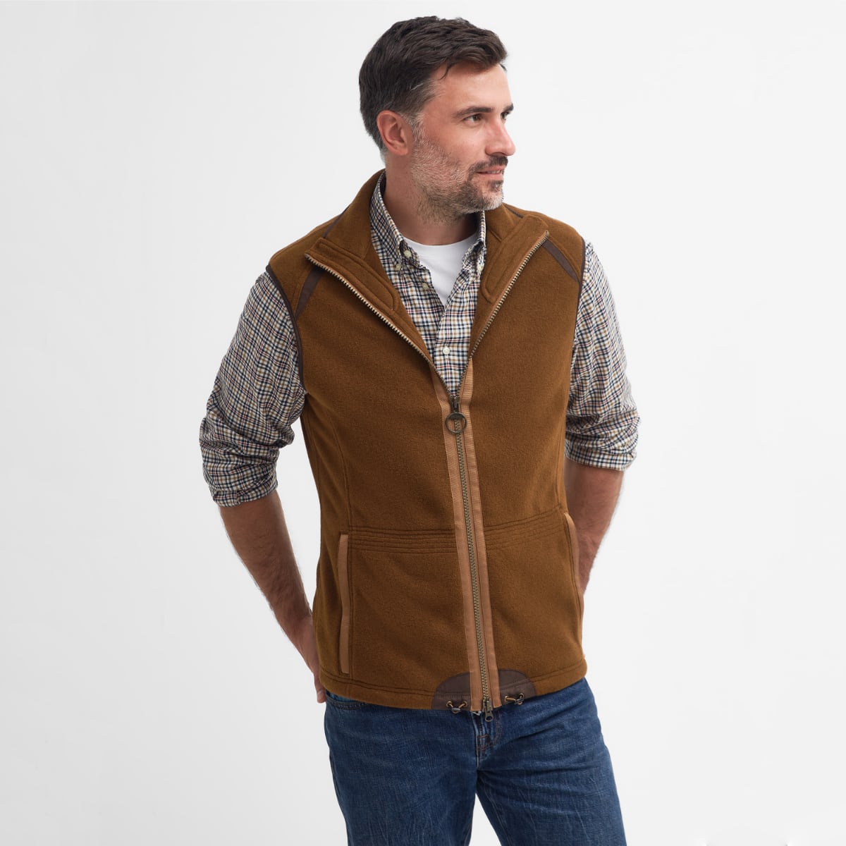Barbour Langdale Fleece Men's Gilet | Rust