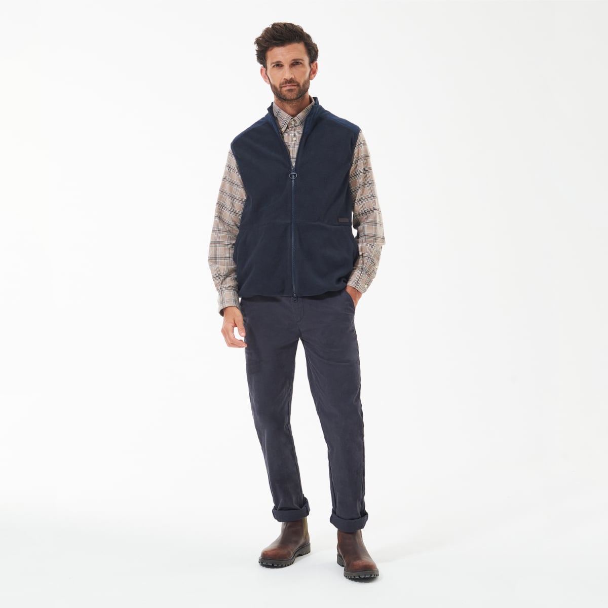 Barbour Country Fleece Men's Gilet | Navy