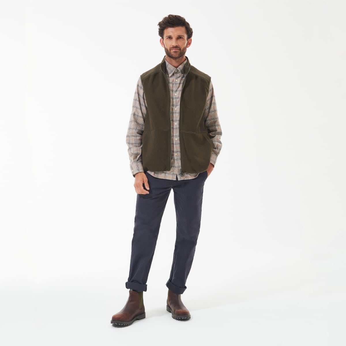 Barbour Country Fleece Men's Gilet | Olive
