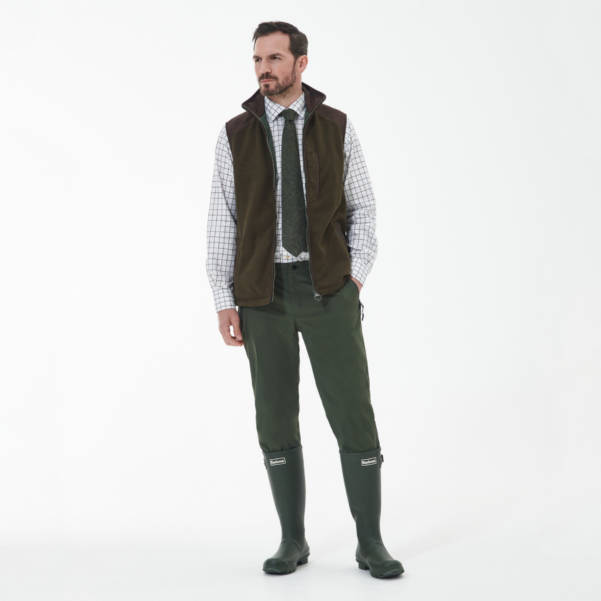 Barbour Active Fleece Men's Gilet | Olive