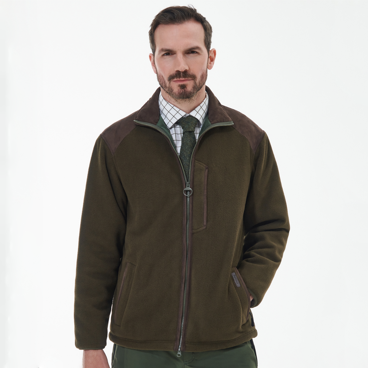 Barbour Active Fleece Men's Jacket | Olive