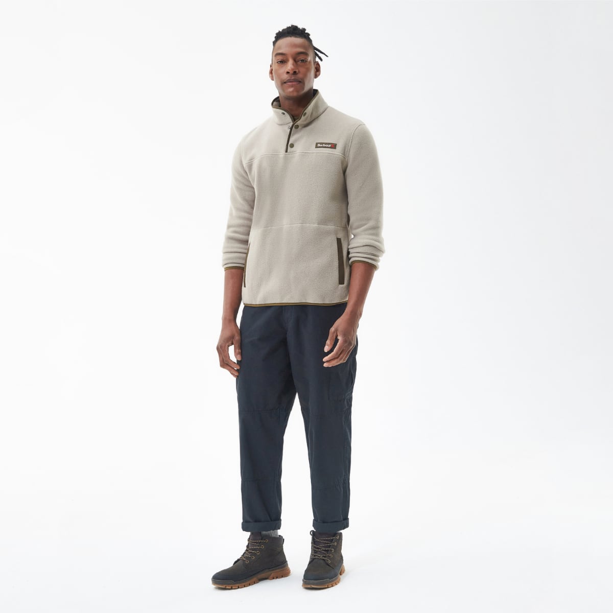 Barbour Latrigg Men's Fleece | Washed Stone