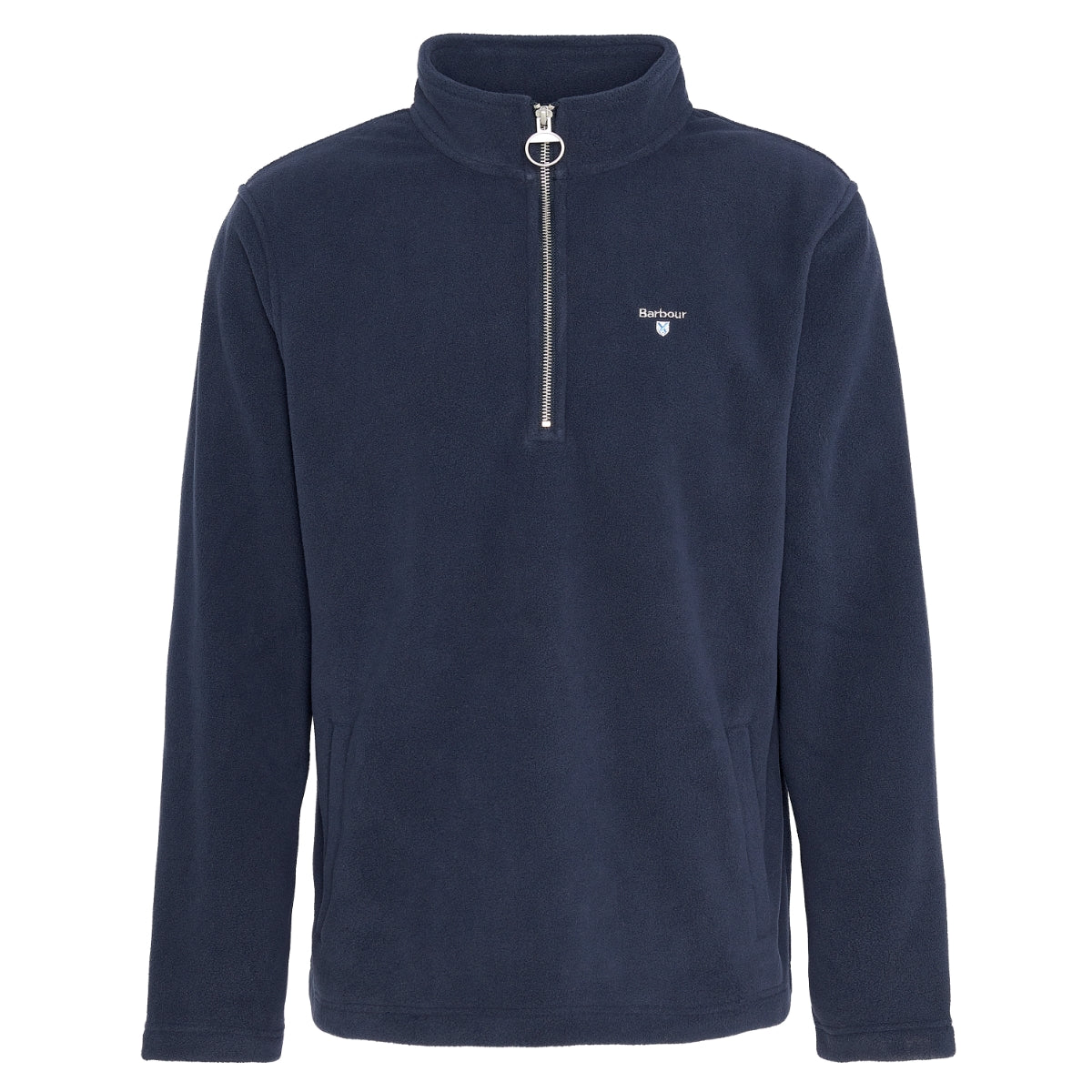 Barbour Essentials Half Zip Fleece Men's Top | Navy