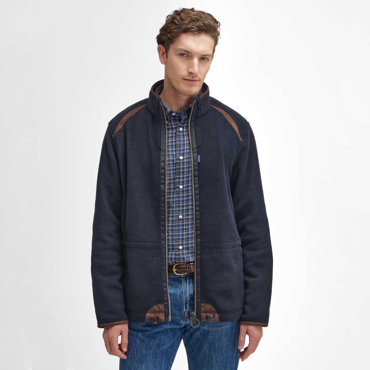 Barbour Langdale Fleece Men's Jacket | Navy
