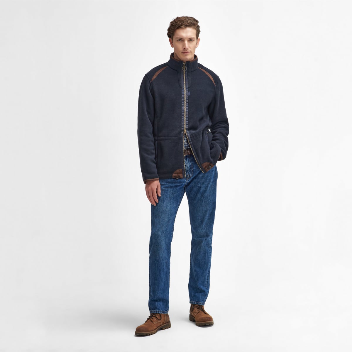 Barbour Langdale Fleece Men's Jacket | Navy