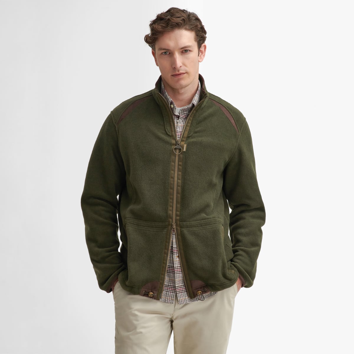 Barbour Langdale Fleece Men's Jacket | Forest