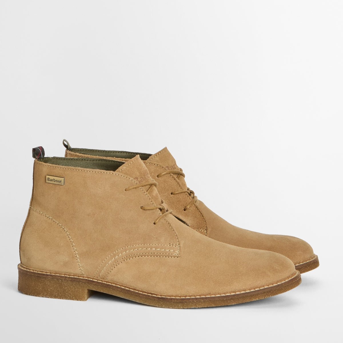 Barbour Sonoran Men's Desert Boots Taupe Suede