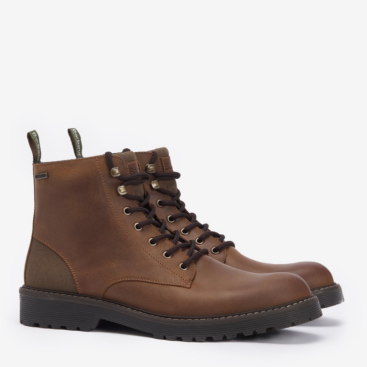 Barbour Harvey Men's Derby Boots | Teak