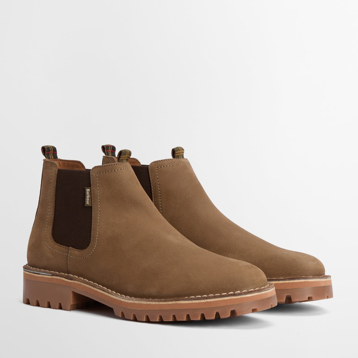Barbour Abel Men's Chelsea Boots | Taupe Suede