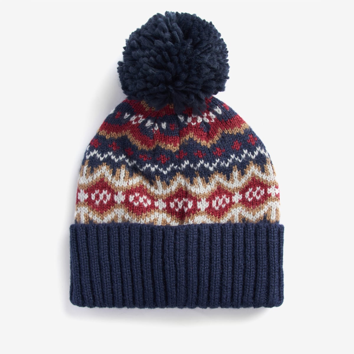 Barbour Case Fairisle Beanie | Cranberry