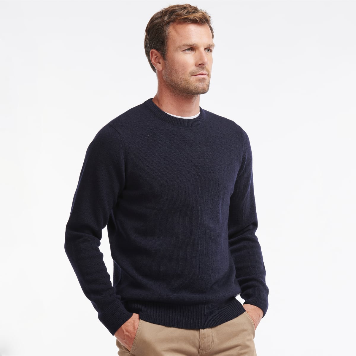 Barbour Nelson Essential Crew Men's Jumper | Navy