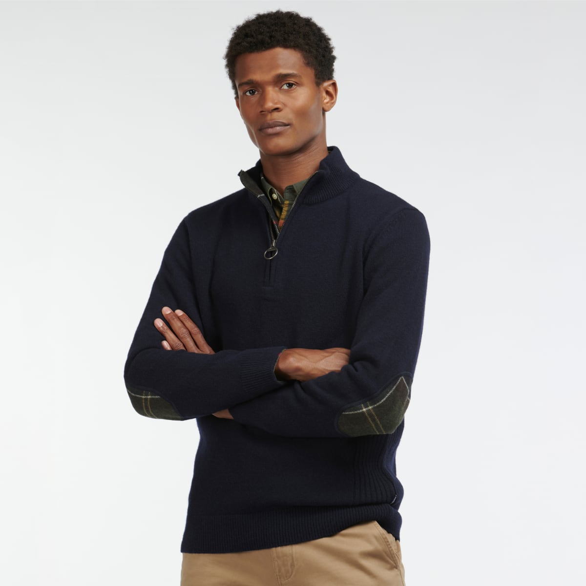 Barbour Holden Half Zip Men's Jumper | Navy