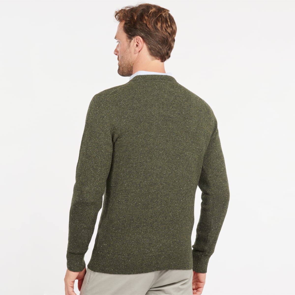Barbour Tisbury Crew Neck Men's Jumper | Dark Seaweed