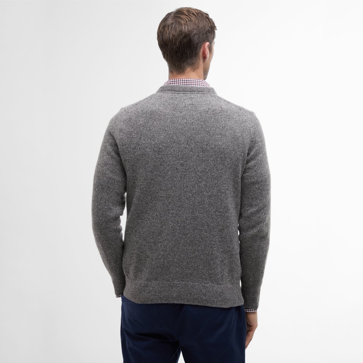 Barbour Tisbury Crew Neck Men's Jumper | Grey