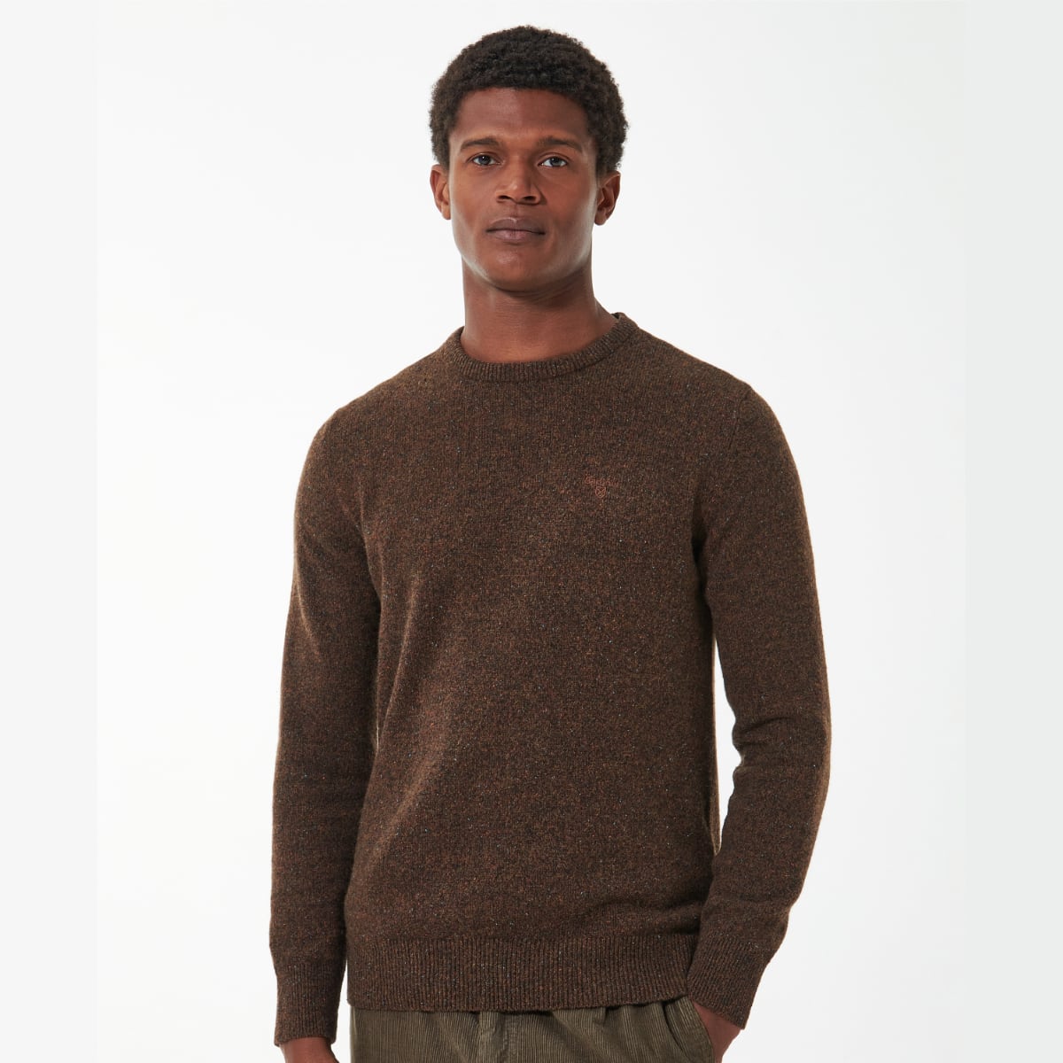 Barbour Tisbury Crew Neck Men's Jumper | Dk Sand