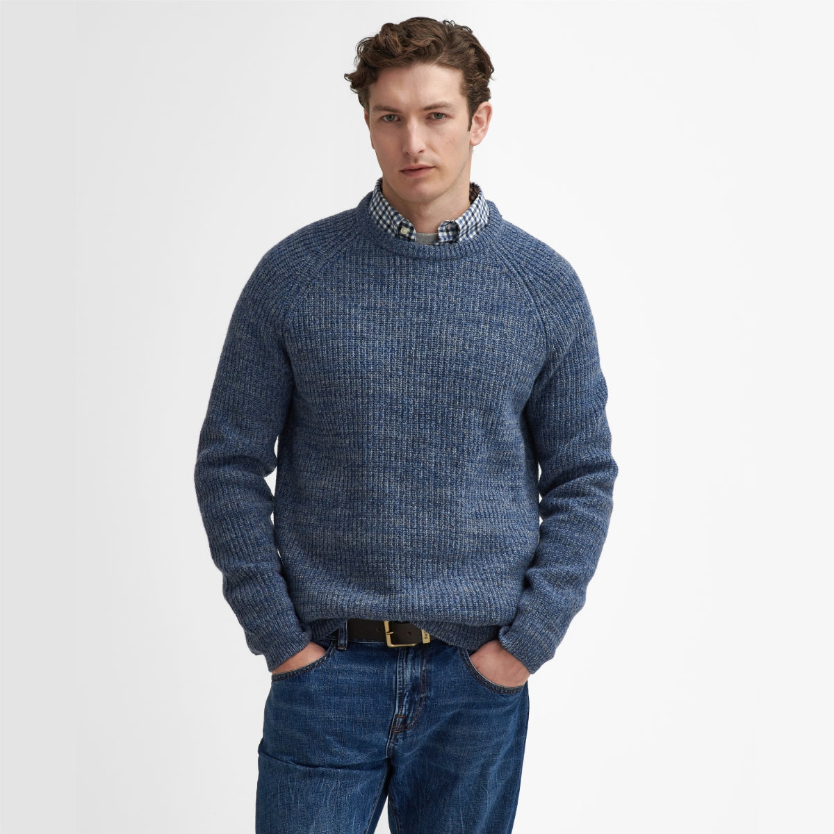 Barbour Horseford Crew Neck Sweater | River Blue