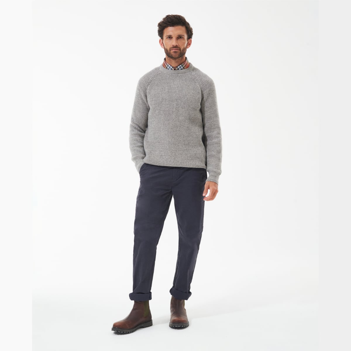 Barbour Horseford Crew Neck Sweater | Stone