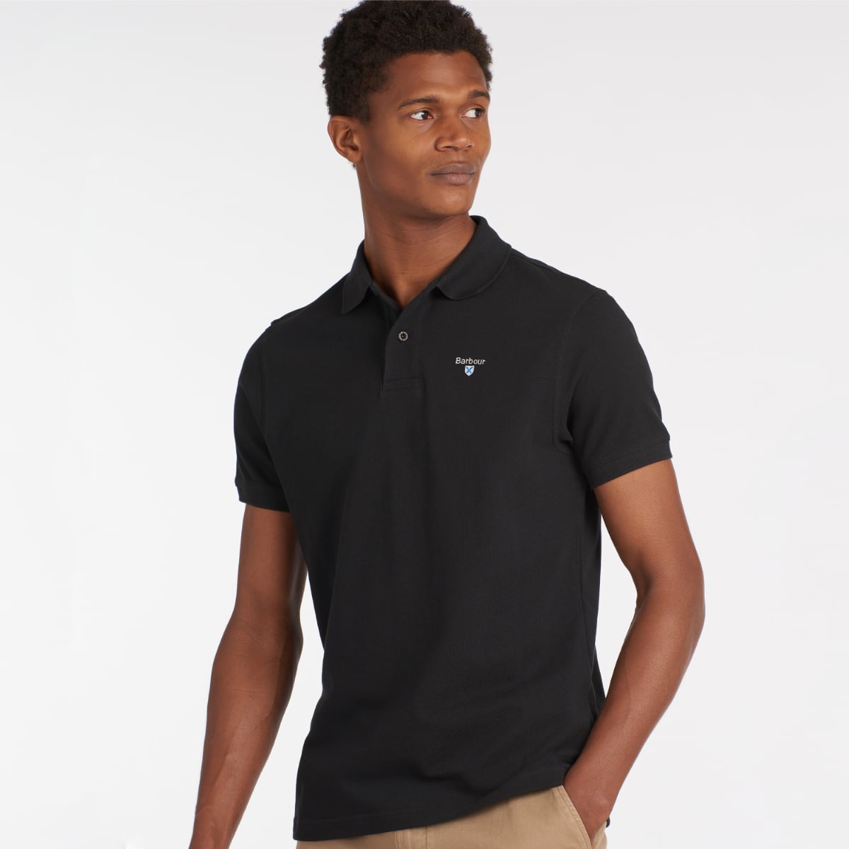 Barbour Men's Sports Polo Shirt | Black